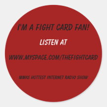 Fight Card Sticker