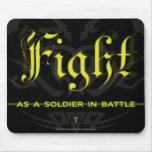 Fight Christian sexual purity mousepad/mousemat