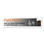Fight FOCA! bumper stickers