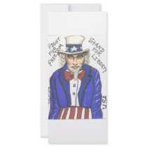 Fight for Freedom Stand for Liberty Personalized Rack Card