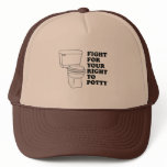 Fight for your right to potty baby t-shirt hats
