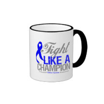 Fight Like a Champion Colon Cancer Coffee Mugs