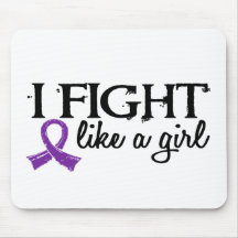 Fight Like A Girl 18.7 Epilepsy Mousepads