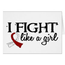 Fight Like A Girl 18.7 Head Neck Cancer Card