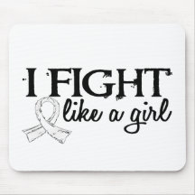 Fight Like A Girl 18.7 Mesothelioma Mousepad