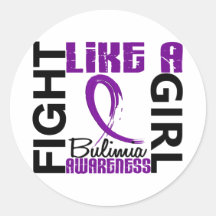Fight Like A Girl 3.3 Bulimia Stickers