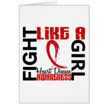 Fight Like A Girl 3.3 Heart Disease Card