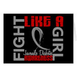 Fight Like A Girl 3.3 Juvenile Diabetes Card