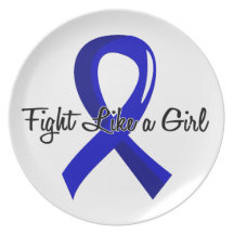 Fight Like A Girl Anal Cancer 41.8 Plate