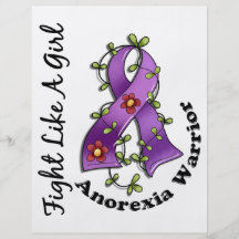 Fight Like A Girl Anorexia 29.4 Personalized Flyer
