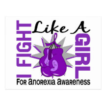 Fight Like A Girl Anorexia 8.5 Postcards