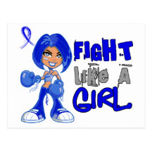 Fight Like a Girl Arthritis 42.8.png Post Card