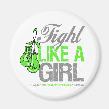 Fight Like a Girl Boxing - NonHodgkins Lymphoma Refrigerator Magnets