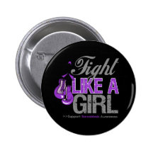 Fight Like a Girl Boxing - Sarcoidosis Buttons