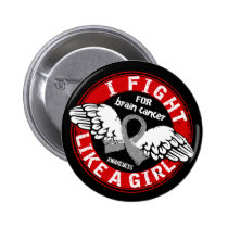 Fight Like A Girl Brain Cancer 16.5 buttons