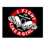 Fight Like A Girl Brain Cancer 16.5 Post Card