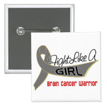 Fight Like A Girl Brain Cancer 25.4 buttons
