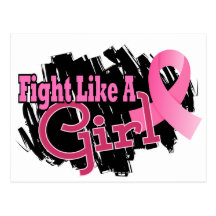 Fight Like A Girl Breast Cancer 17.8 Postcards