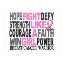 Fight Like A Girl Breast Cancer 23.4 Post Cards