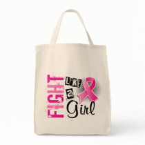 Fight Like A Girl Breast Cancer 36.8 Tote Bag