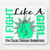Fight Like A Girl Celiac Disease 8.5 Mousepads
