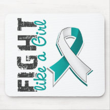 Fight Like A Girl Cervical Cancer 28.8 Mouse Pad