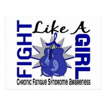 Fight Like A Girl CFS 8.3 Post Card