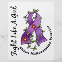 Fight Like A Girl Chiari Malformation 29.4 Personalized Flyer