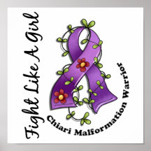 Fight Like A Girl Chiari Malformation 29.4 Posters