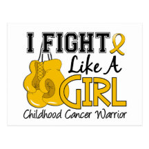 Fight Like A Girl Childhood Cancer 15.2 Post Card