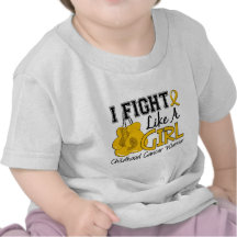Fight Like A Girl Childhood Cancer 15.2 Tshirt