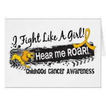 Fight Like A Girl Childhood Cancer 19.1 Card