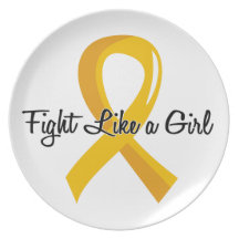 Fight Like A Girl Childhood Cancer 41.8 Dinner Plates