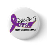 Fight Like A Girl Crohn's Disease 25.4 buttons
