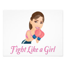 Fight like a Girl Custom Invitations