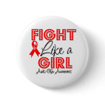 Fight Like a Girl Dazzling - AIDS Pinback Buttons