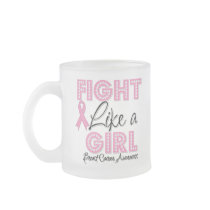 Fight Like a Girl Dazzling - Breast Cancer Mug