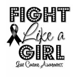 Fight Like a Girl Dazzling - Skin Cancer t-shirts
