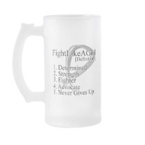 Fight Like a Girl Definition - Brain Cancer Coffee Mug