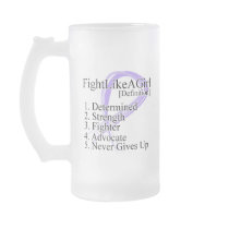 Fight Like a Girl Definition - Cancer Coffee Mug