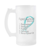 Fight Like a Girl Definition - Cervical Cancer Mug