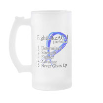 Fight Like a Girl Definition - Colon Cancer Coffee Mug