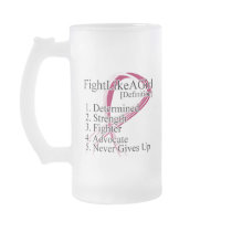 Fight Like a Girl Definition - Head Neck Cancer Coffee Mugs