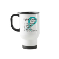 Fight Like a Girl Definition - Ovarian Cancer Mug