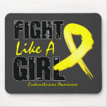 Fight Like A Girl Distressed Endometriosis Mouse Pad