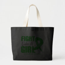 Fight Like A Girl Distressed Kidney Disease Tote Bag
