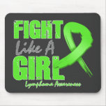 Fight Like A Girl Distressed Lymphoma Mousepads