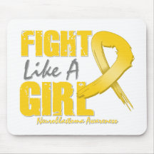 Fight Like A Girl Distressed Neuroblastoma Mouse Pad