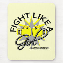 Fight Like A Girl Endometriosis 12.3 Mousepads