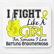 Fight Like A Girl Endometriosis 15.6 Mousepad